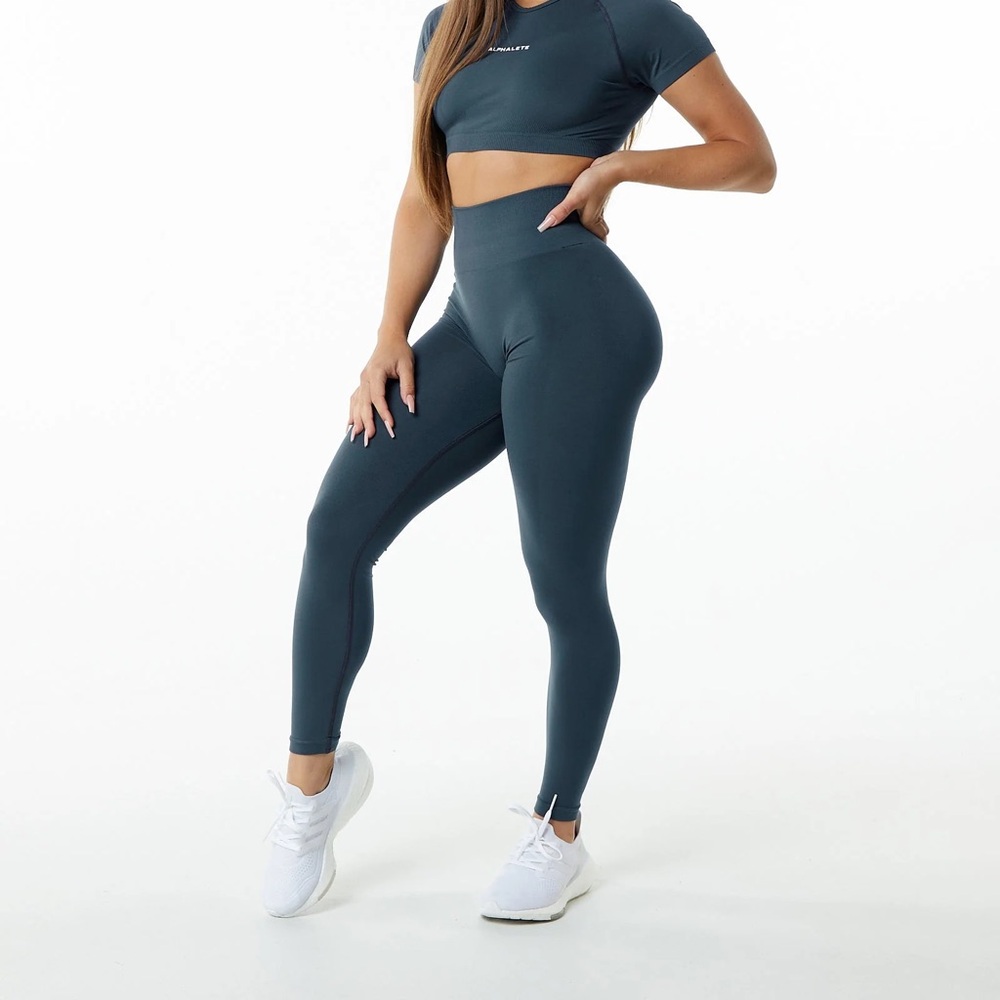 Alphalete Amplify leggings WHALE BLUE